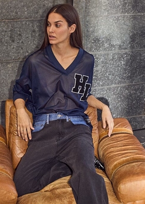 Haute drift bluse Navy HAUTE L'AMITIÈ 